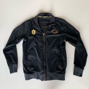 Pele Authentic Black Gold Soccer Jacket